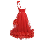 Load image into Gallery viewer, WAMBLEE RED MESH LONG DRESS
