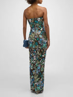 Load image into Gallery viewer, UXUER FLORAL EMBROIDERY LONG DRESS
