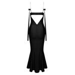 Load image into Gallery viewer, YORI BLACK LONG DRESS
