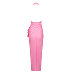 Load image into Gallery viewer, AJOY PINK MIDI DRESS
