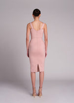 Load image into Gallery viewer, APOPI PINK MIDI DRESS
