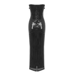 Load image into Gallery viewer, ALIMA BLACK LONG DRESS
