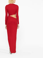 Load image into Gallery viewer, YUKIO RED LONG DRESS
