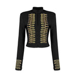 Load image into Gallery viewer, BRAM GOLD BUTTON JACKET TOP
