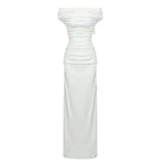 Load image into Gallery viewer, WTAO WHITE LONG DRESS

