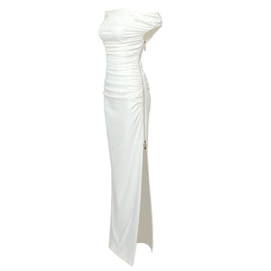 WTAO WHITE LONG DRESS