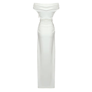 WTAO WHITE LONG DRESS