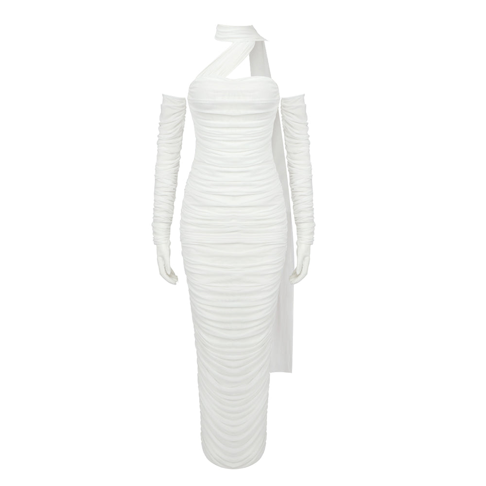 YADIRA WHITE LONG DRESS