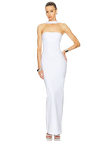 Carregar imagem no visualizador da galeria, YOANG RED HIGH STRETCH MAXI DRESS
