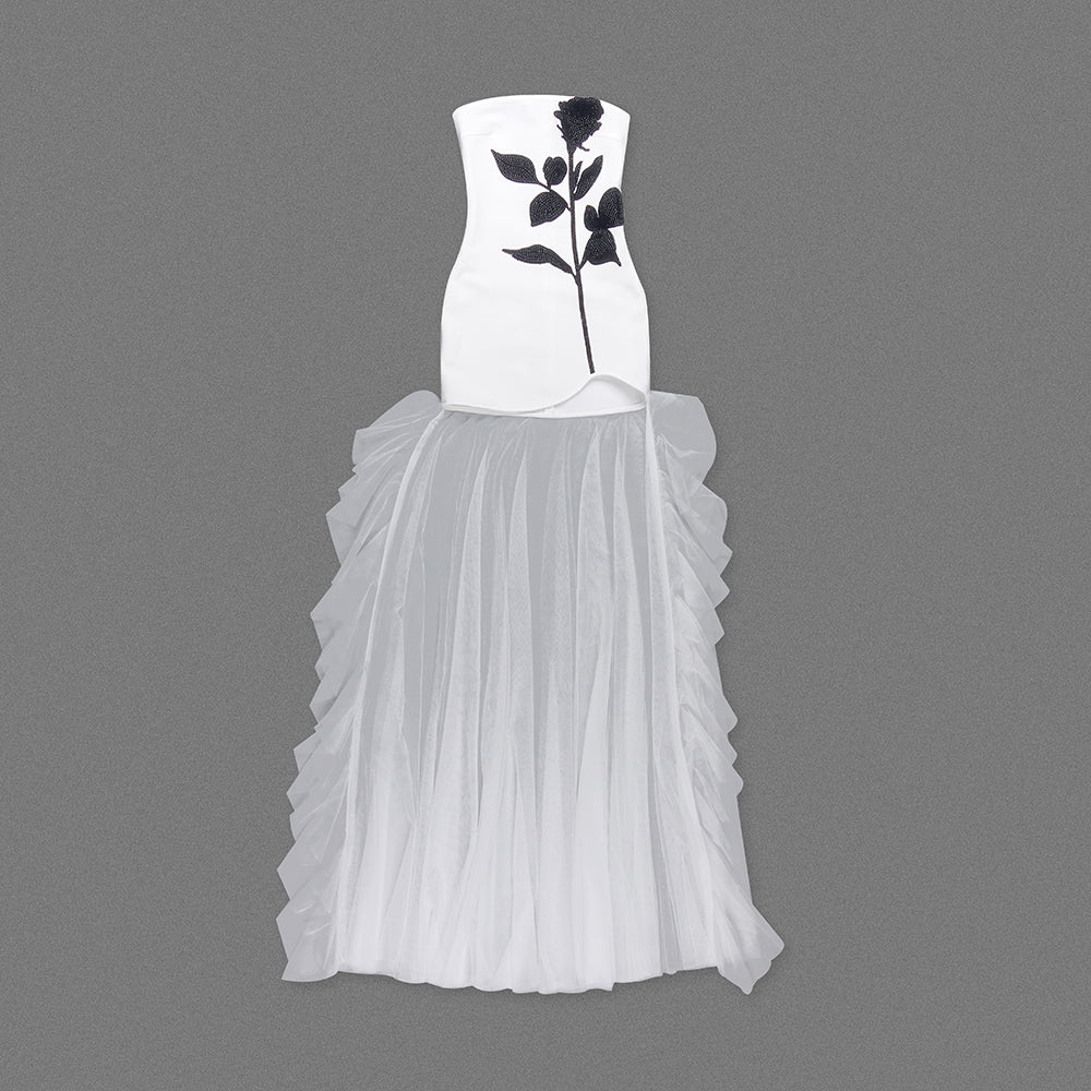 Giaana White Strapless Bandage Dress