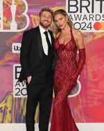 Carregar imagem no visualizador da galeria, CAMMLIA BURGUNDY MERMAID MAXI DRESS

