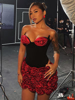 Charger l&#39;image dans la galerie, RUBY ROSE FLOWER STRUCTURED TWO PIECES SET
