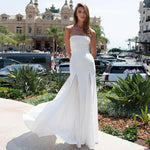 Cargar imagen en el visor de la galería, LILI WHITE STRAPLESS LONG DRESS

