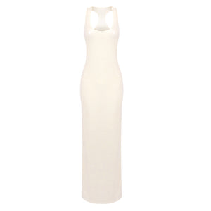 JENNY SEQUIN SLEEVELESS LONG DRESS