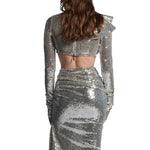Carregar imagem no visualizador da galeria, AMMY SEQUIN TEO-PIECES DRESS SET
