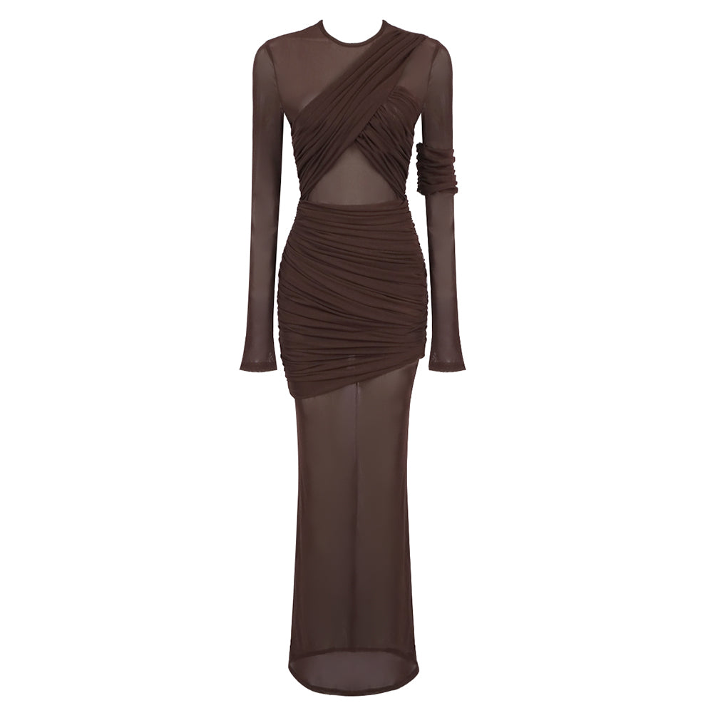 VIVIN MESH  LONG DRESS