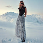 Charger l&#39;image dans la galerie, SUSAN TASSEL MESH TWO-PIECES SET LONG DRESS
