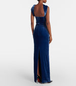 Carregar imagem no visualizador da galeria, CRISTINA BLUE SLEEVELESS LONG DRESS

