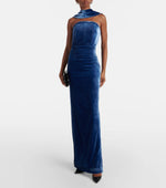 Carregar imagem no visualizador da galeria, CRISTINA BLUE SLEEVELESS LONG DRESS

