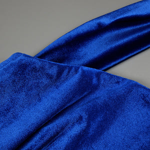 CRISTINA BLUE SLEEVELESS LONG DRESS