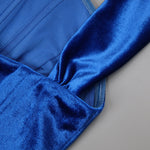 Carregar imagem no visualizador da galeria, CRISTINA BLUE SLEEVELESS LONG DRESS
