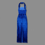 Carregar imagem no visualizador da galeria, CRISTINA BLUE SLEEVELESS LONG DRESS

