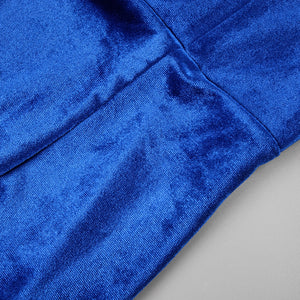 CRISTINA BLUE SLEEVELESS LONG DRESS