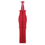 Load image into Gallery viewer, PEANO RED LONG DRESS
