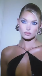 Carregar e reproduzir vídeo no visualizador da Galeria, PUEASE BLACK SEQUINS LONG DRESS
