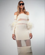 Load and play video in Gallery viewer, POLITAO WHITE MIDI DRESS
